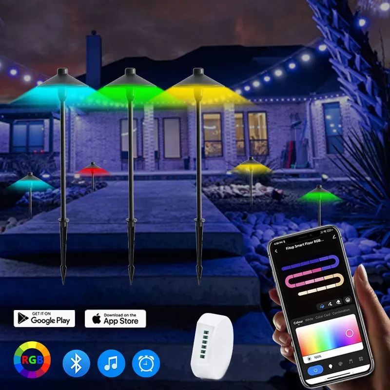 Ground-insertion mushroom light